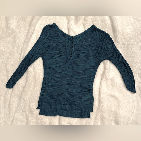Lucky Brand loose knit 3/4 sleeve sweater - Picture 3 of 5